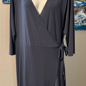 Terra & Sky Gray Midi Dress